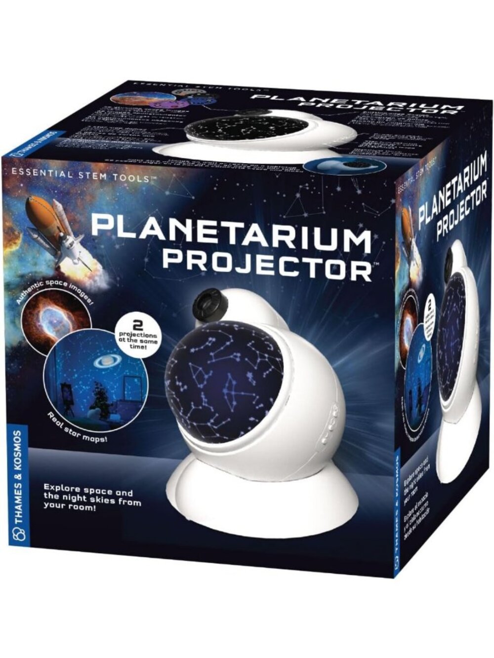 Planetarium Projector | STEM Learning Tool | Dual Star Map & Space Image
